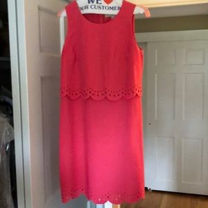 Loft pink scalloped dress!